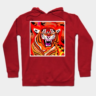 lunar new year, the bengal tiger animal in china festival ecopop Hoodie